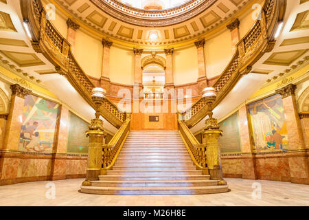 Intérieur de la Colorado State Capitol à Denver Colorado Banque D'Images