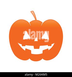 Classic mal Halloween Jack O Lantern Pumpkin Conception graphique vecteur symbole Illustration de Vecteur