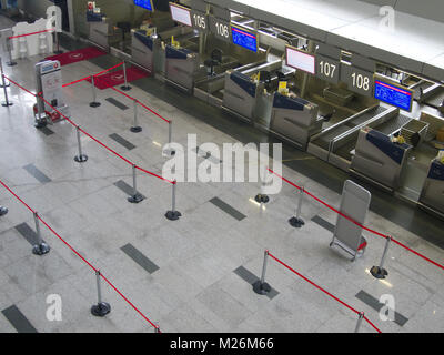 Moscou, Russie - 18 mai 2013 : Enregistrement de l'aéroport de Vnukovo Hall Banque D'Images