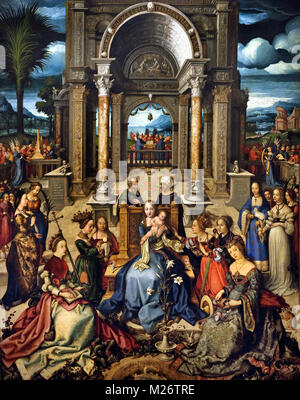 Vierge et enfant avec les Saints 1519 Hans Holbein l'ancien (1460/65 - 1524) Allemand Allemagne Banque D'Images