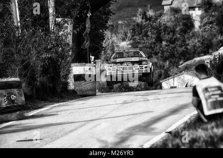 SANMARINO, SANMARINO - OTT 21, 2017 : AUDI quattro 1983 rallye de voitures de course anciennes dans la légende 2017 la célèbre course historique de Saint-Marin Banque D'Images