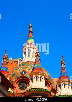 Église paroissiale de Sant Roma. Lloret de Mar, Girona, Espagne Banque D'Images