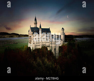 DE - La Bavière : Château de Neuschwanstein nr. Füssen Banque D'Images