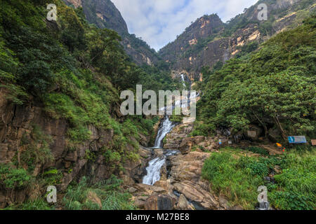 Ravana Falls, Ella, Sri Lanka, Asie Banque D'Images