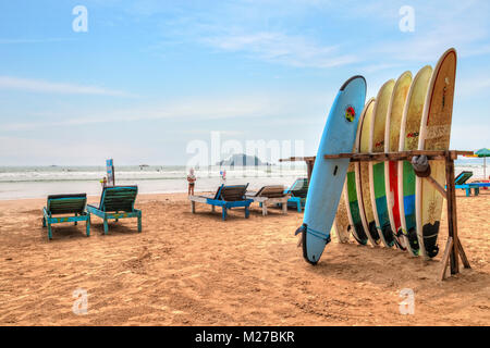 La plage de mirissa, Mirissa, Sri Lanka, Asie Banque D'Images