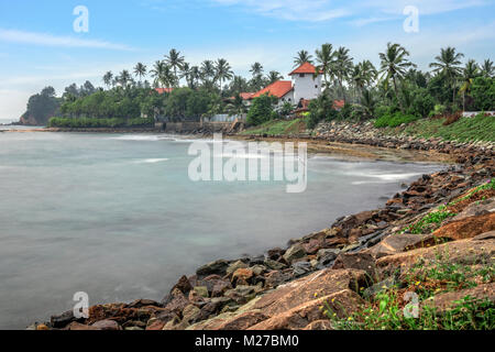 La plage de mirissa, Mirissa, Sri Lanka, Asie Banque D'Images