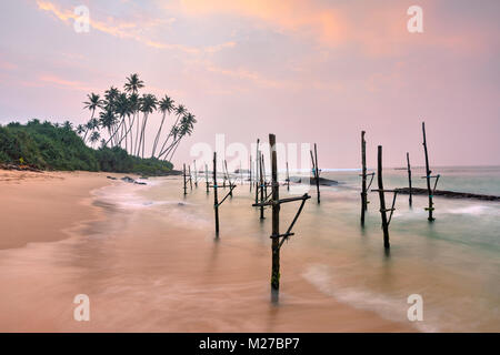 Koggala Beach, Galle, au Sri Lanka, en Asie Banque D'Images