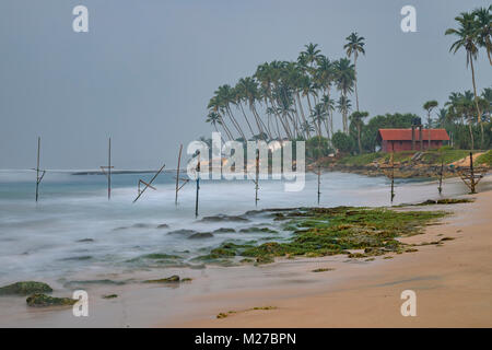 Koggala Beach, Galle, au Sri Lanka, en Asie Banque D'Images