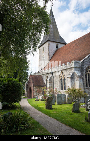 L'église Holy Trinity, Bosham, Chichester Banque D'Images