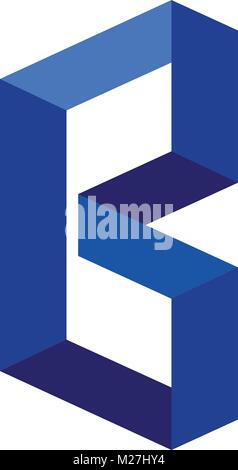 Forte créativité télévision lettre b, B logo de la Vector Illustration de Vecteur