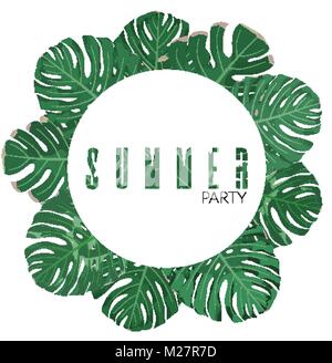 Jungle exotique quitte l'arrière-plan. Floral background Vector illustration Illustration de Vecteur