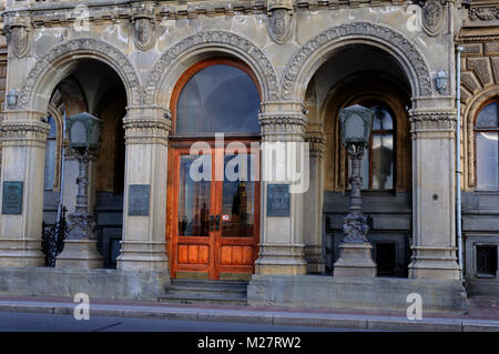 Chambre de scientifiques de l'Académie russe des sciences sur la Neva Embankment. Banque D'Images