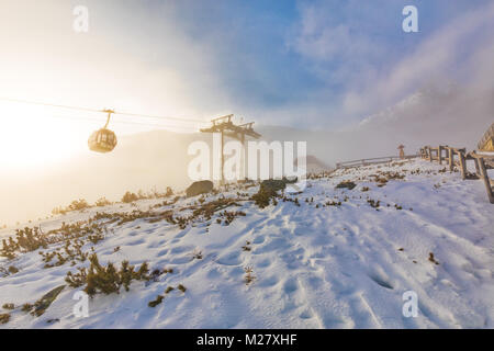 Skalnate tarn et Pic Lomnicky, célèbre destinations en hautes montagnes Tatras, Slovaquie, Europe centrale