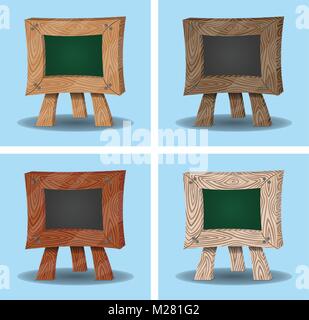 Mini tableau dessins animés. Toutes les images et d'antécédents tableau sont dans des couches différentes. Illustration de Vecteur