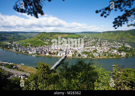 Blick auf Traben, Traben-Trarbach, Mosel, Mittelmosel, Rheinland-Pfalz, Deutschland, Europa | voir plus de Traben, Traben-Trarbach, Moselle, Moselle, Banque D'Images