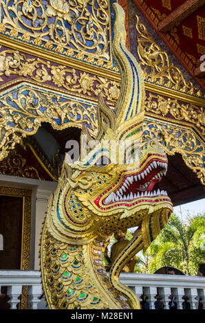 Wat Phra Singh Chiangmai Thailande,vieux temple à Chiang Mai Thaïlande Banque D'Images