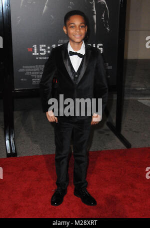 Burbank, Californie, USA. 5 Février, 2018. Paul-Mikel acteur Williams assiste à la première mondiale de 'Les 15:17 à Paris à des studios Warner Bros., SJR Theatre Le 5 février 2018 à Burbank, Californie. Photo de Barry King/Alamy Live News Banque D'Images