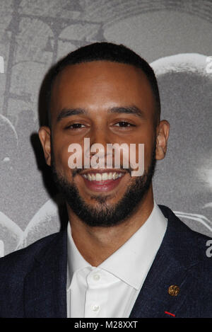 Burbank, Californie, USA. 5 Février, 2018. 02/05/2018 Anthony Sadler la première mondiale de 'Les 15:17 à Paris" tenue à l'SJR Theatre at Warner Bros Studios de Burbank, Ca Photo : Cronos/Hollywood News Crédit : Cronos/Alamy Live News Banque D'Images