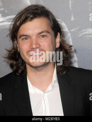 Burbank, Californie, USA. 5 Février, 2018. L'acteur Emile Hirsch assiste à la première mondiale de 'Les 15:17 à Paris à des studios Warner Bros., SJR Theatre Le 5 février 2018 à Burbank, Californie. Photo de Barry King/Alamy Live News Banque D'Images