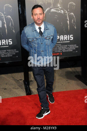 BURBANK, CA - 5 février : l'Acteur Thomas Lennon assiste à la première mondiale de 'Les 15:17 à Paris à des studios Warner Bros., SJR Theatre Le 5 février 2018 à Burbank, Californie. Photo de Barry King/Alamy Live News Banque D'Images