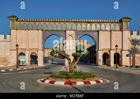 Bab Moulay Ismail, Meknès, Maroc, Afrique Banque D'Images