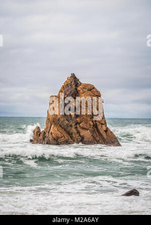 Praia da Ursa Ursa (Plage) à Sintra près de Lisbonne au Portugal. Banque D'Images