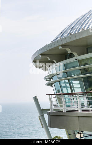 Détail de Nurimaru, maison de l'APEC, l'île de Dongbaek Park, Busan, Corée du Sud Banque D'Images