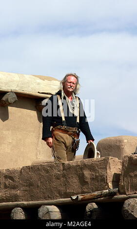 La Junta, Colorado - le 25 mars 2012 : un homme en costume en Bent's Old Fort Lieu historique national. La Junta, Colorado Banque D'Images
