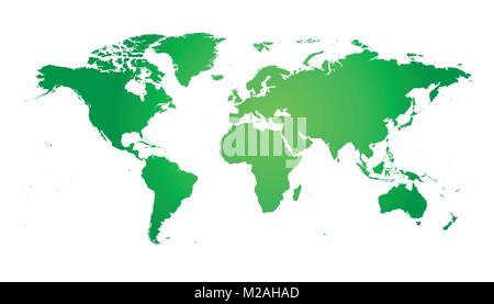 Carte du monde politique aux couleurs vives. Carte du monde Vector modèle pour site web, infographie, design. Flat Earth world map illustration. Illustration de Vecteur