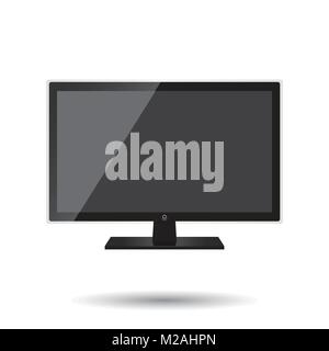 L'icône TV dans le style d'illustration vectorielle télévision isolé sur fond blanc. Symbole de la télévision pour la conception de site web, logo, l'app, l'assurance-chômage. Illustration de Vecteur