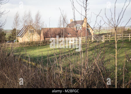 La région de Tysoe, Warwickshire, Royaume-Uni. 25 janvier 2018. En image de Nadhim Zahawi accueil du Warwickshire, député de Stratford-Upon-Avon. E Banque D'Images