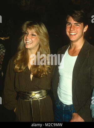 LOS ANGELES, CA - 10 janvier : (L-R) Heather Locklear actrice et acteur Tom Cruise assister à l 'Entertainment Tonight' 100e épisode de célébrations au Restaurant Su Ling le 10 janvier 1982 à Los Angeles, Californie. Photo de Barry King/Alamy Stock Photo Banque D'Images