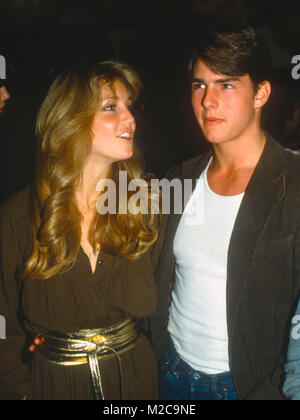 LOS ANGELES, CA - 10 janvier : (L-R) Heather Locklear actrice et acteur Tom Cruise assister à l 'Entertainment Tonight' 100e épisode de célébrations au Restaurant Su Ling le 10 janvier 1982 à Los Angeles, Californie. Photo de Barry King/Alamy Stock Photo Banque D'Images