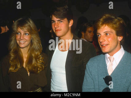 LOS ANGELES, CA - 10 janvier : (L-R) Heather Locklear actrice et acteur Tom Cruise assister à l 'Entertainment Tonight' 100e épisode de célébrations au Restaurant Su Ling le 10 janvier 1982 à Los Angeles, Californie. Photo de Barry King/Alamy Stock Photo Banque D'Images