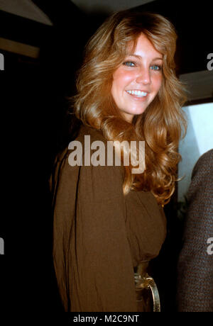 LOS ANGELES, CA - le 10 janvier : L'actrice Heather Locklear assiste à l 'Entertainment Tonight' 100e épisode de célébrations au Restaurant Su Ling le 10 janvier 1982 à Los Angeles, Californie. Photo de Barry King/Alamy Stock Photo Banque D'Images