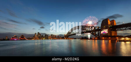 De nouvelles années d'artifice, l'Australie prises en 2015 Banque D'Images