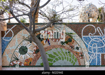 Les muraux colorés à Jeddah, Arabie saoudite. Banque D'Images