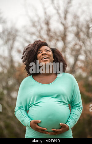 Happy African American Woman Banque D'Images