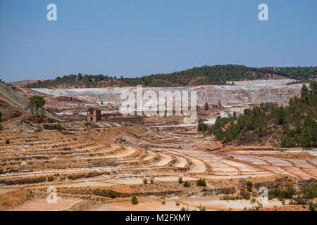 Des mines historiques de Rio Tinto dans la province de Huelva, Andalousie, Espagne Banque D'Images