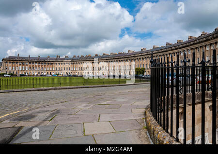 Royal Crescent à Bath, Somerset, England, UK Banque D'Images