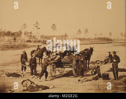 Forage d'ambulance de l'armée au siège de Potomac, près de Brandy Station, Va., Mars, 1864, LC-USZC4-7974, Library of Congress Prints and Photographs Division 007 par MilitaryHealth Banque D'Images