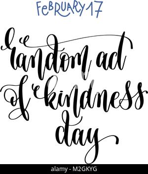17 février - jour de bonté Illustration de Vecteur