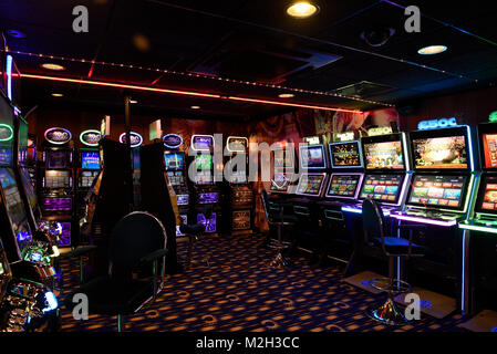 Machines à sous, machines à sous, machines à sous jeux électroniques UK Banque D'Images