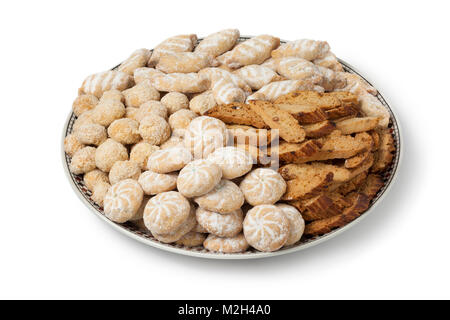 Makrout traditionnel marocain, date des cookies, sur un 