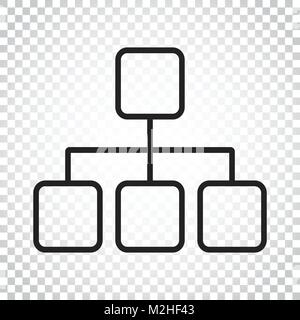 Plat simple structure icône. Vector illustration sur fond blanc. Concept d'entreprise simple pictogramme. Illustration de Vecteur