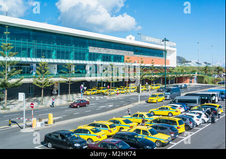 Madère Madère portugal extérieur de l'aéroport de Funchal, Cristiano Ronaldo l'Aéroport International de Madère Funchal portugal Europe de l'UE Banque D'Images