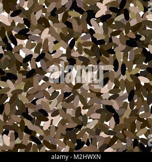 Les graines de Chia brun motif transparent Illustration de Vecteur