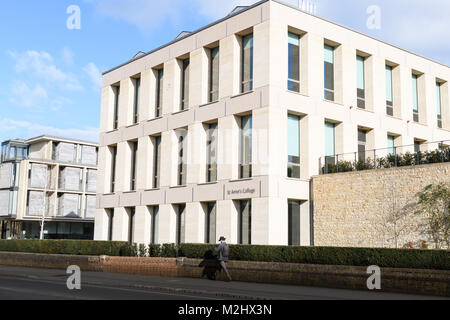 St Annes' College sur le chemin Woodstock à l'université d'Oxford, en Angleterre. Banque D'Images