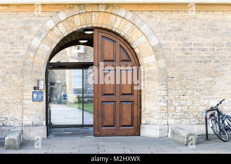 Entrée de Somerville collgege sur le chemin Woodstock à l'université d'Oxford, en Angleterre. Banque D'Images