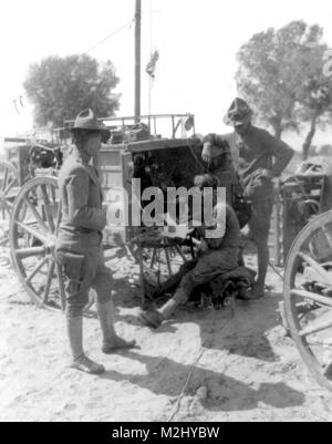 Expédition contre Pancho Villa, Wagon Army Signal Corps, 1916 Banque D'Images